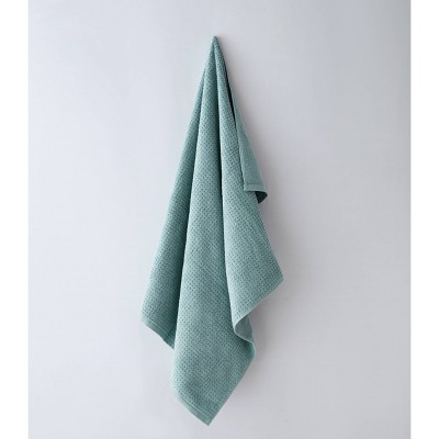 Light Blue Cotton Textured 6-Piece Towel Set