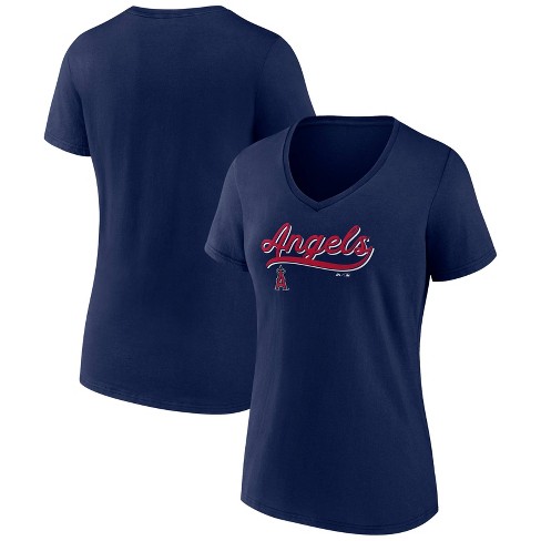 Mlb Los Angeles Angels Women's V-neck Core T-shirt - L : Target
