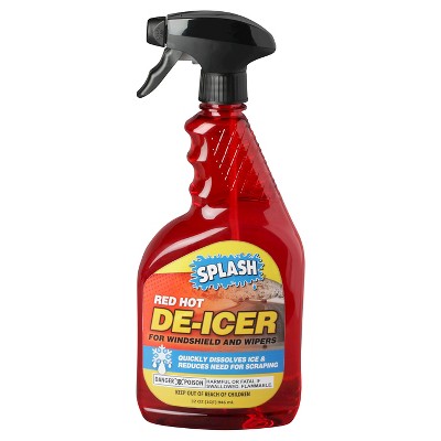 SPLASH Red Hot Trigger Spray: Liquid Deicer for Windshields, Automotive Cleaner, 32 oz, Scented