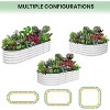 Galvanized Raised Beds for Outdoor with Open Base, Tool-Free Assembly Planter Raised Boxes for Outdoor Vegetables & Flowers - 3 of 4