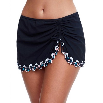 Women's Side Slit Cinch Swim Skirt - Profile By Gottex