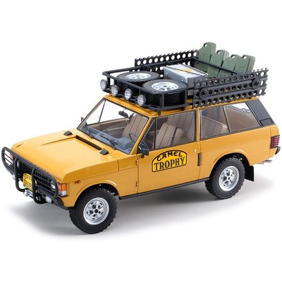 Land Rover Range Rover Orange w/Roof Rack & Accessories "Camel Trophy" Papua New Guinea (1982) 1/18 Diecast Model by Almost Real