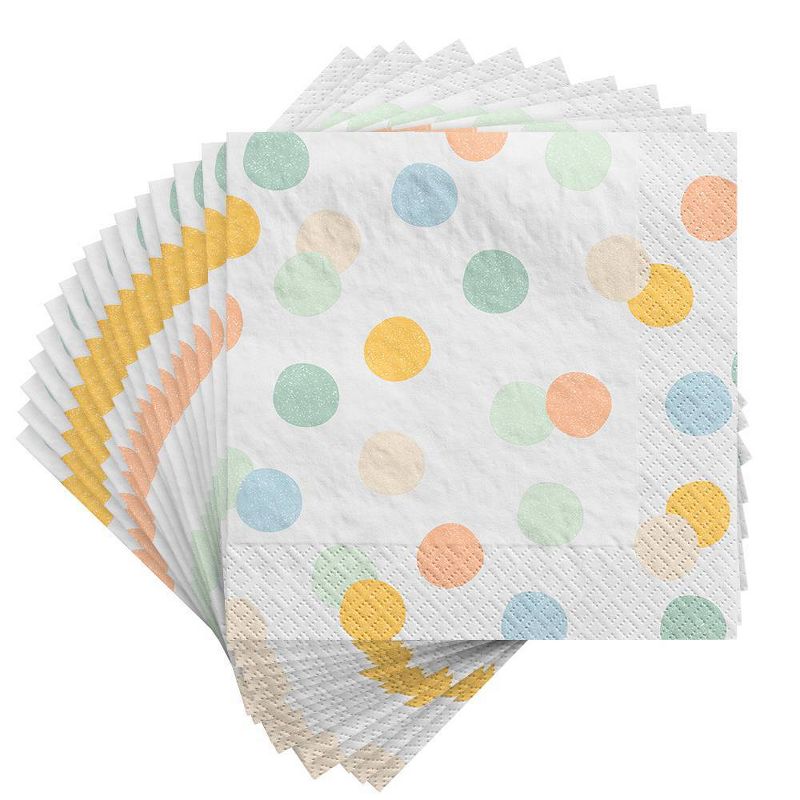 30ct Disposable Lunch Napkins Pastel - Spritz&#8482;, 2 of 6
