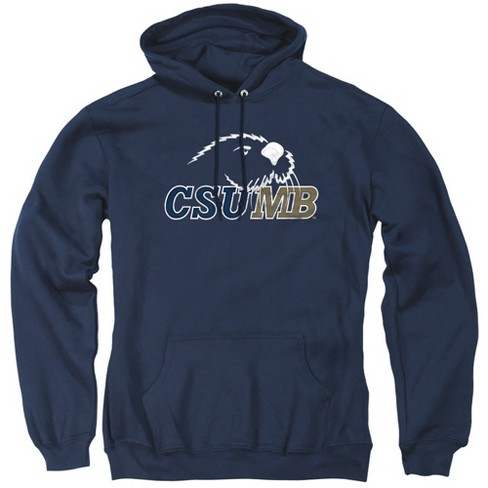 Campus Lab California State University Monterey Bay Official Distressed Primary Adult Pull over Hoodie Navy Large Target