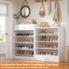 Aheaplus 80-In Tall Shoe Cabinet with Drawers, 9-Tier Shoe Storage Shelves - 4 of 4