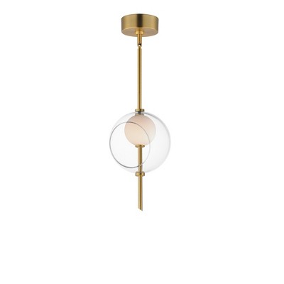 ET2 Lighting Martini 1 - Light Pendant in  Natural Aged Brass