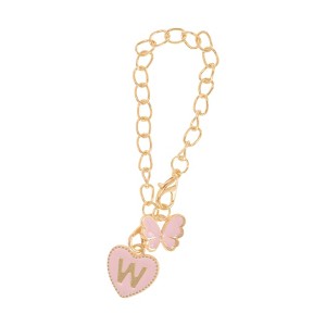 Unique Bargains Butterfly Heart Cup Chain Charm Water Cup Pendant 1 Pc - 1 of 4