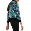 INSPIRE CHIC Women's Stand Collar Floral Prints Zip Up Lightweight Short Jacket - 3 of 4