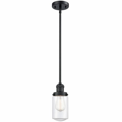 Dover - 1 Light Stem Hung Mini Pendant In Traditional Style-10.25 Inches Tall and 4.5 Inches Wide