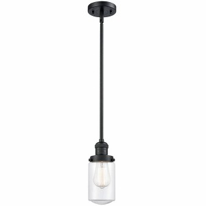 Dover - 1 Light Stem Hung Mini Pendant In Traditional Style-10.25 Inches Tall and 4.5 Inches Wide - 1 of 1