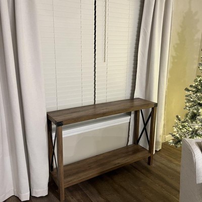 Classic Wood Console Table Gray Wash - Saracina Home : Target