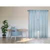 Lumi Home Furnishings 48"x84" Decorative Drapery Single Rod Set with Flat Square finials Dark Gray - 3 of 4