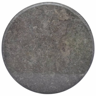 vidaXL Table Top Black Ø23.6"x1" Marble