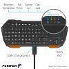 Fosmon Mini Bluetooth Keyboard Wireless Portable Remote Control w Touchpad Mouse for Apple TV Smart TV Phone Android PS4 Pro PS5 HTPC/IPTV VR Glasses - 3 of 4