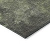 Green And Charcoal Abstract Washable Indoor Outdoor Area Rug - 4 of 4