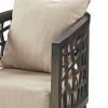 Okak Crackle Accent Chair with Comfy Upholstery Cushion Solid Wood Frame Morrocco Stylish Reading Armchair for Living Room Waiting Room - 4 of 4