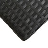 vidaXL Outdoor Patio Bench – Poly Rattan Frame, Wooden Legs, Black, Waterproof & Weather-Resistant - 4 of 4