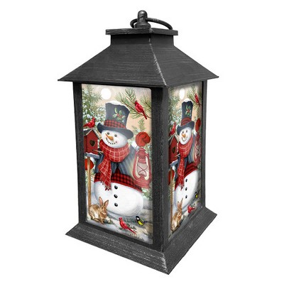 Briarwood Lane Winter Lantern 13.5" x 5.5" x 5.5" Snowman and Friends For Winter Lantern