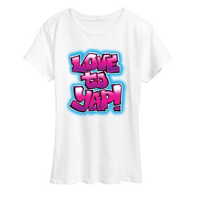 Women's - Instant Message - Love To Yap Short Sleeve Graphic T-Shirt