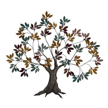 Traditional Metal Nature Wall Decor Multi Colored - Olivia & May