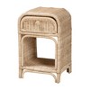 bali & pari Magni Modern Bohemian Natural Brown Rattan 1-Drawer Nightstand - 2 of 4