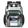 Clear Backpack Heavy Duty for School Transparent PVC Bag Reinforced Straps for Men, Women, Boys & Girls - 2 of 4