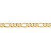 Black Bow Jewelry Men's 6.75mm 10K Yellow Gold Solid Concave Figaro Chain Bracelet - 2 of 4