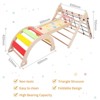 3 PCS Toddler Indoor Climbing Toy, Wooden Gym Playset, Playground Jungle Gym - 2 of 4