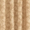 Collections Etc Elegant Leaf Embroidered Rod Pocket Top Curtain Panel - 3 of 3