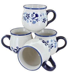 Blue Rose Polish Pottery K090-4 Manufaktura Bubble Mug Set - 1 of 1
