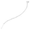 Silpada 'Geminate' Sterling Silver White Cubic Zirconia Chain Bracelet, 7" + 1" - 2 of 4