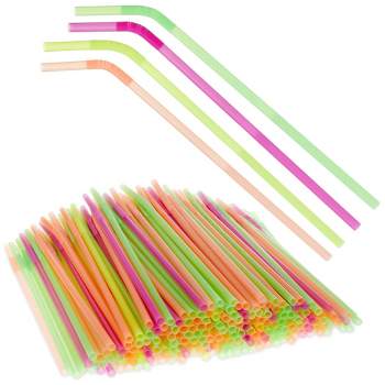 Individually Wrapped Plastic Drinking Straws, Extra Long, Bulk Set in 5  Colors (600 Pack), PACK - Dillons Food Stores