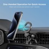SYB Magnetic Phone Mount - Universal Car Air Vent Phone Mount – Fits All Smartphones – Black - 4 of 4