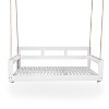 YOOCOZZ Wooden Patio Twin Size Porch Swing Bench Chair, Daybed Frame with 4 Hanging Ropes - 4 of 4