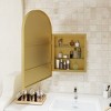 Arched Medicine Bathroom Cabinets For Wall, Bathroom Cabinets Modern, Wall Cabinets With Led-Lit Makeup Mirror With 3 Light Colors-Cuddlewood - 3 of 4