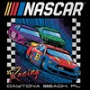 Womens NASCAR Colorful Racing Cars Daytona Beach T Shirt - 2 of 4