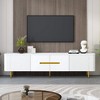 ORRD 78.7'' Modern TV Stand for 85'' TVs, Minimalist Media Console with 4 Cabinets - 2 of 4