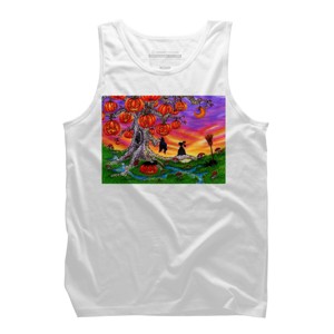 Men's Design By Humans WAITING FOR HALLOWEEN By Buddyforme Tank Top - 1 of 3