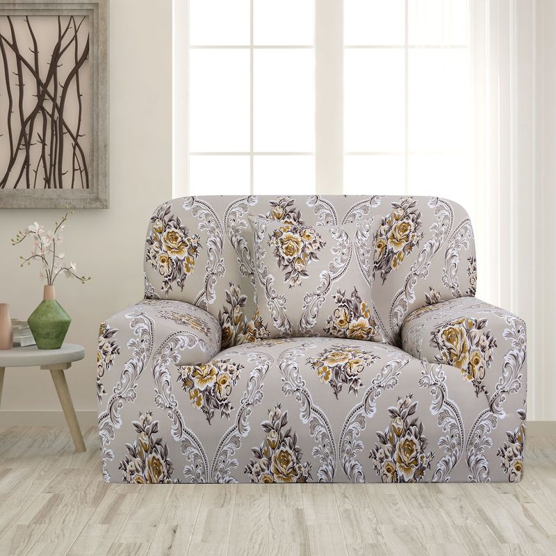 PiccoCasa Stretch Sofa Cover Printed Couch Covers Elastic Universal Sofa Furniture Slipcovers for 1 2 3 4 Cushion Couches, 3 of 5