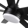 YUHAO 84 in. Indoor Industrial Aluminum Blades Reversible DC Motor Ceiling Fan with Light and Remote Control - 3 of 4