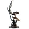 SPI Home Ocean Explorers – Mermaid and Turtle Brass Sculpture Large Coastal Fantasy Art, 26" Tall - 4 of 4