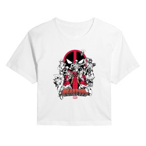 Women's - Marvel - Deadpool Variants Cropped Graphic T-Shirt - 1 of 4