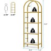 Tribesigns 70.8" 4-Tier Open Arched Bookshelf - 3 of 4