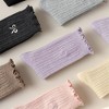 Alilang Women's Summer Ribbed Ankle Socks with Bow Embroidery Casual 5Pk - 4 of 4
