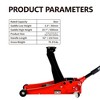 Floor Mounted Heavy-duty Steel Racing Jack with Dual Piston Rapid Lift Pump, Lifting Range 3.3 '' -19.7 '' - 4 of 4