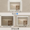 LED Mirror for Bathroom with Anti-Fog, 3 Colors Dimmable, Memory Function, Tempered Glass, ETL Listed, Wall-Mounted - 3 of 4