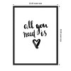 Amanti Art All You Need Is Love by Urban Road Canvas Wall Art Print Framed 23 x 30-in. - image 4 of 4