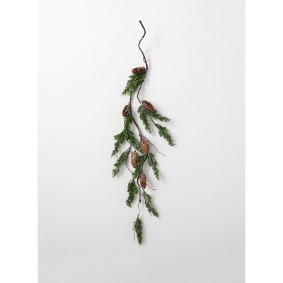 Sullivans Long Pine & Pinecone Artificial Stem 48"H Green