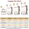 YONWAY Luggage Set 4 Piece Hardshell Expandable Suitcase Set, with TSA Lock and Spinner Wheel, Vintage Luggage Sets - 3 of 4