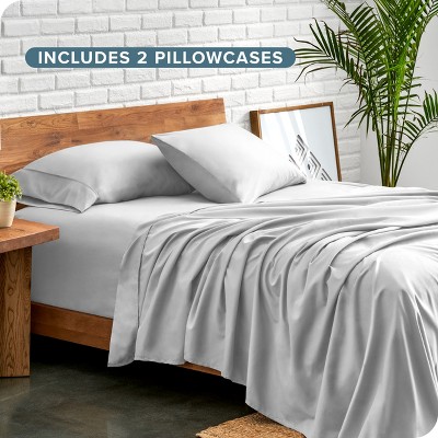 Twin XL Cloud Grey Microfiber Deep Pocket Sheet Set